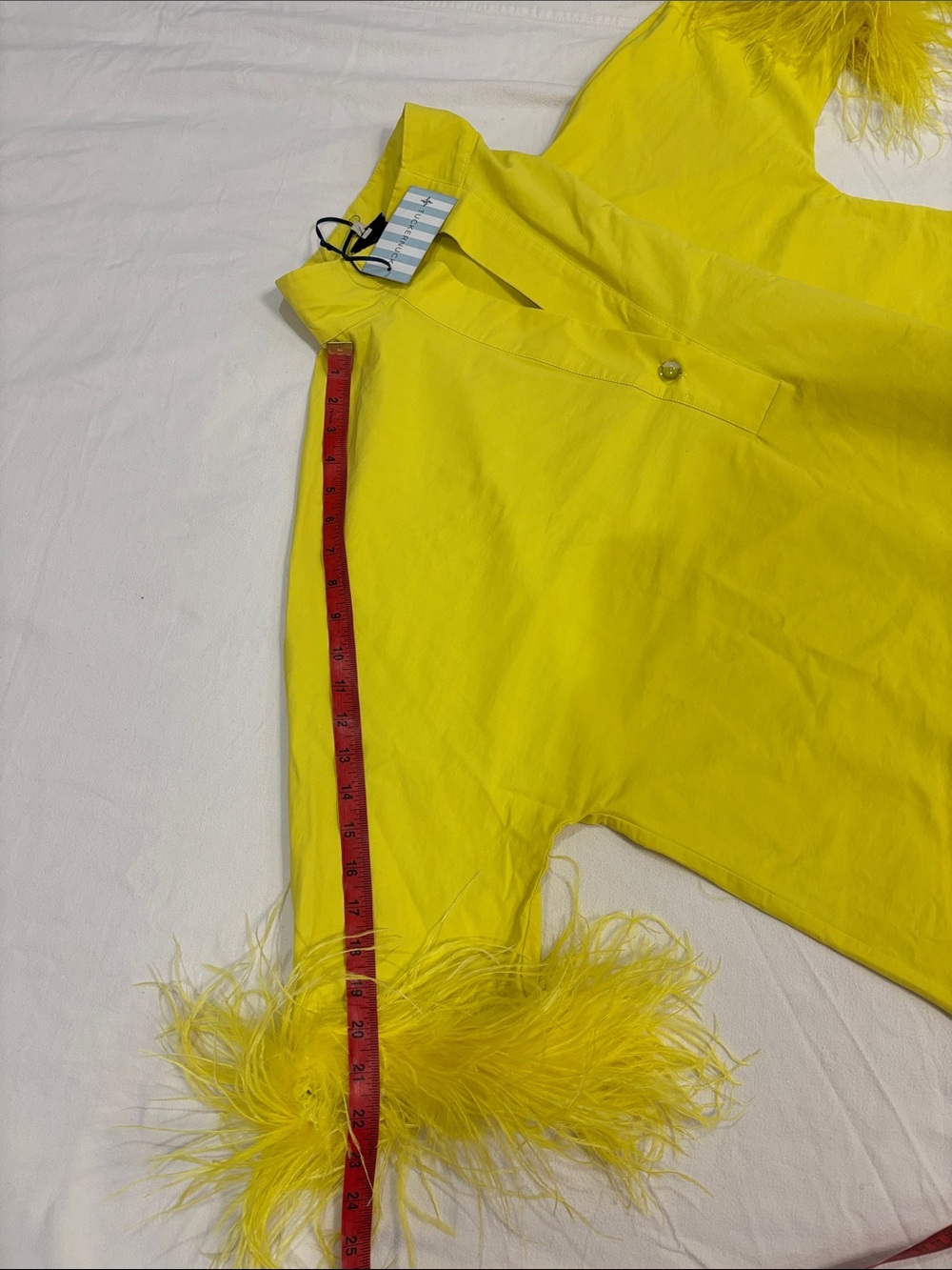 Tuckernuck Yellow Feather-Trim Tunic - Picture 6 of 9